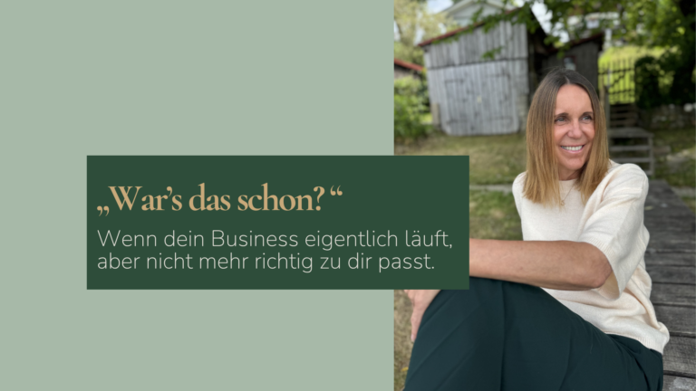 Business passt nicht mehr zu mir: Neuorientierung in der Selbstständigkeit